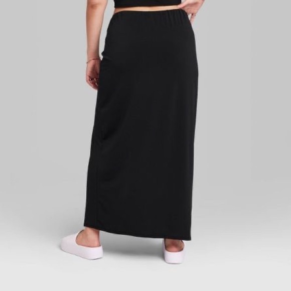 Wild Fable High-Rise Black Twisted MIDI Skirt Plus Size XXL - Picture 3 of 9
